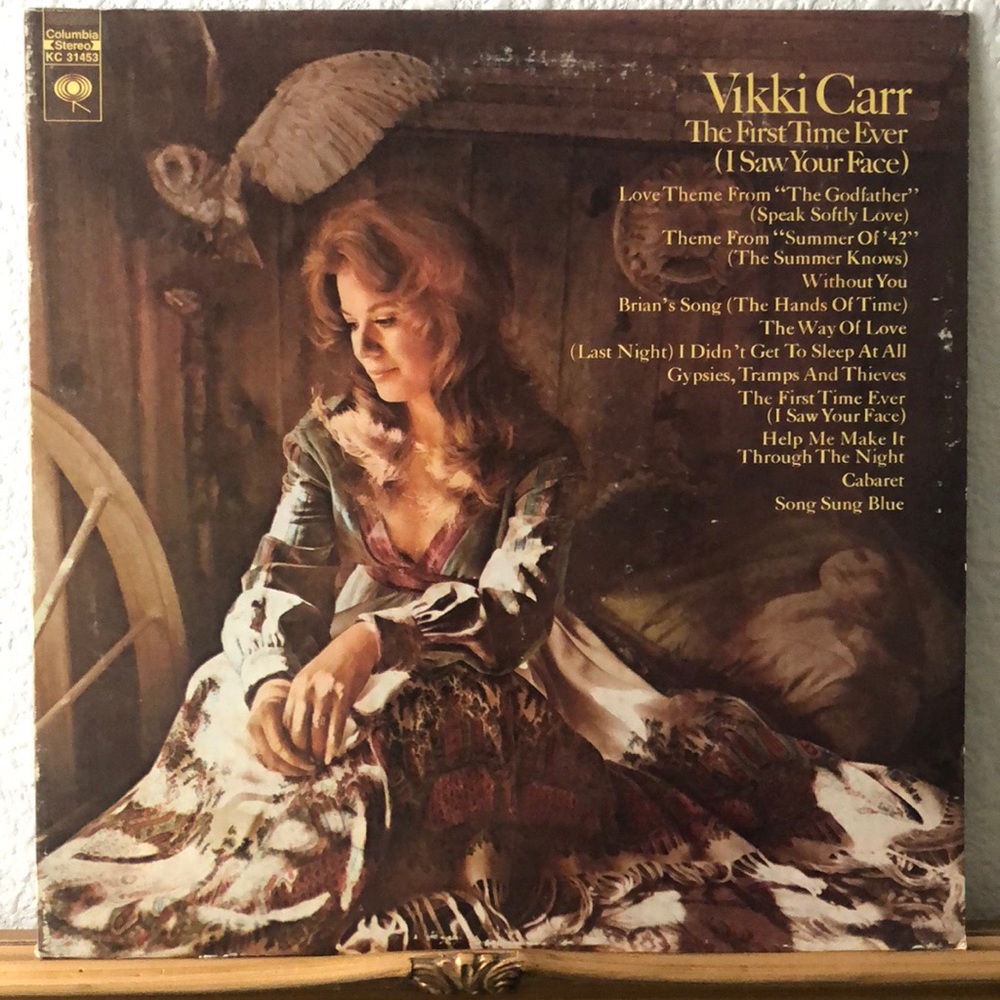 Vikki Carr The First Time Ever (I Saw Your Face) Vinyl Lp '72